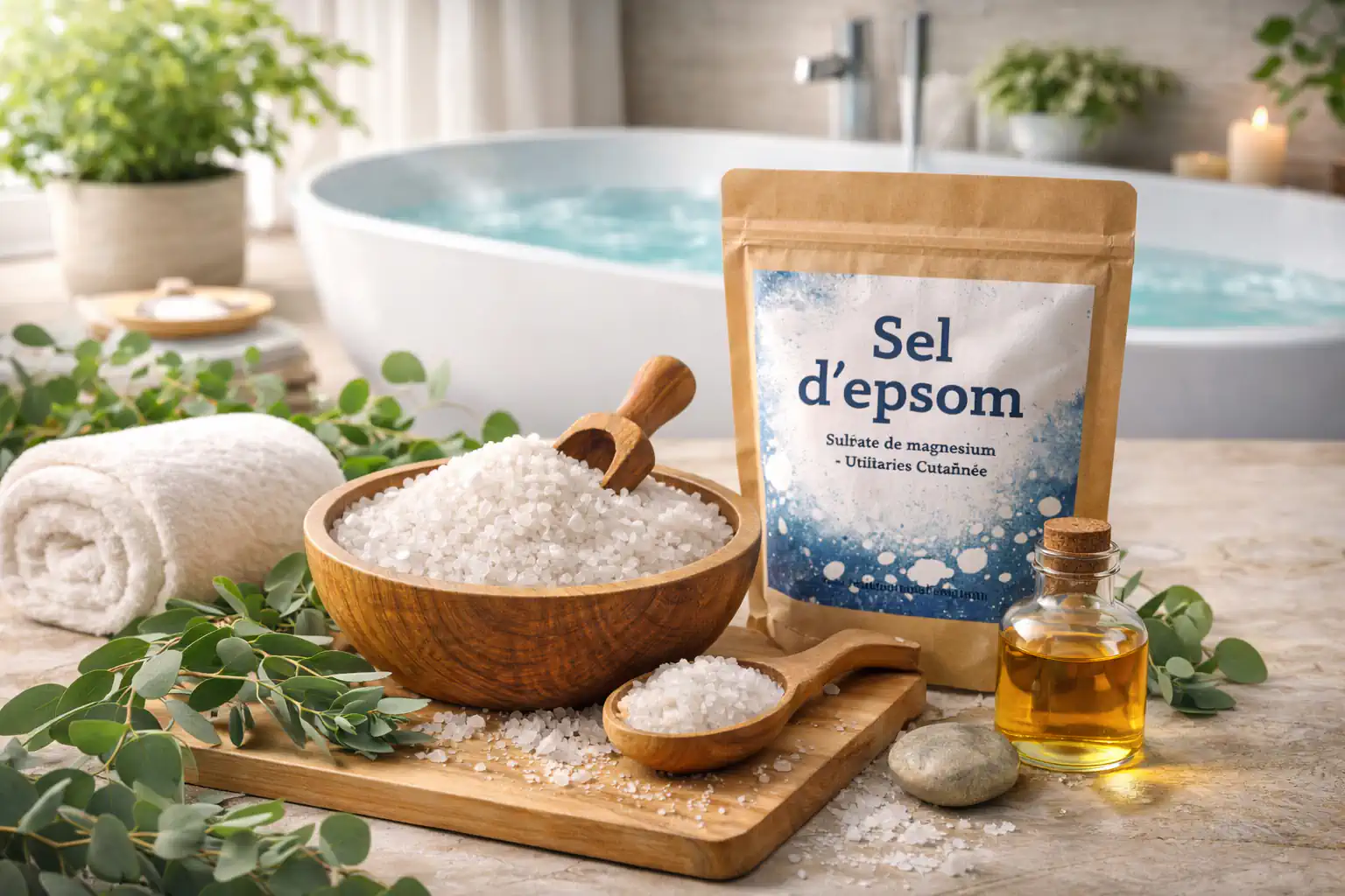 Le sel d'Epsom : puissant et relaxant
